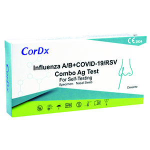 CorDx RSV, Influenza A + B und Covid-19 Combo Ag Kombitest